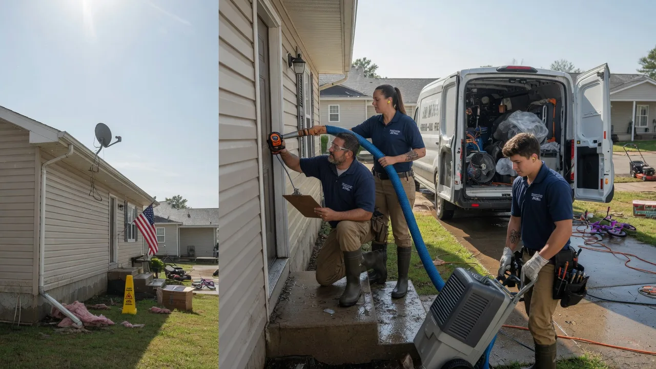 Ceiling Water Damage Restoration in Cordova, IL near me